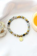 Mossy Agate Elastic Bracelet
