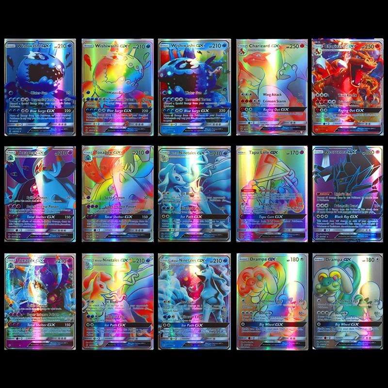 100/120pcs Cartoon Trading Game Cards