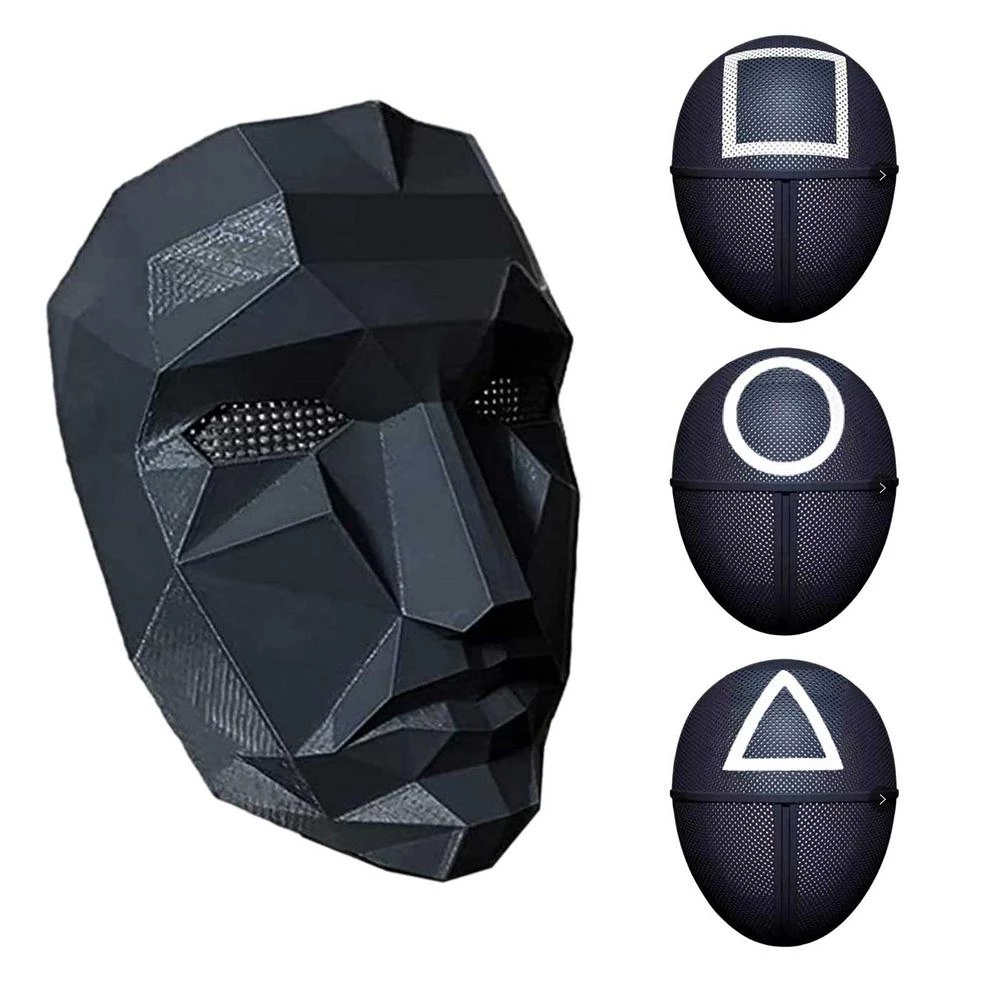 LED Survival Game Cosplay Mask - Halloween Costume