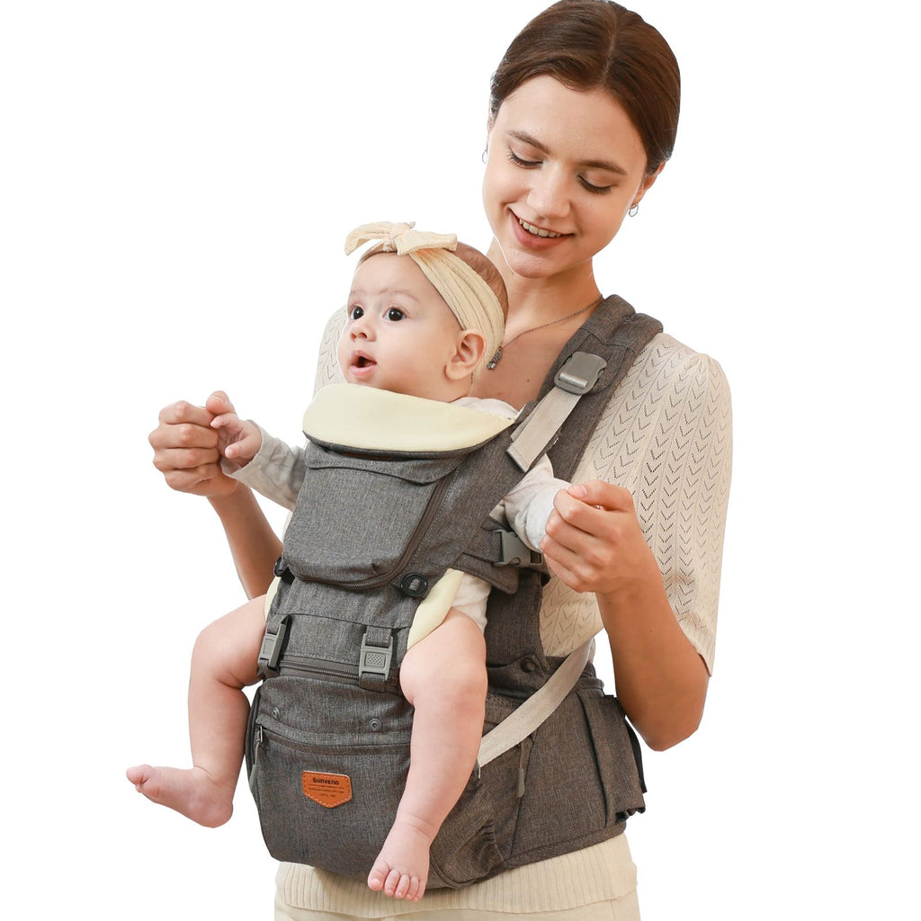Ergonomic 3-in-1 Baby Carrier and Hipseat