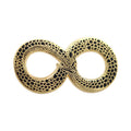 Ouroboros Halloween Costume Accessory - Occult Black & Gold Enamel Pin