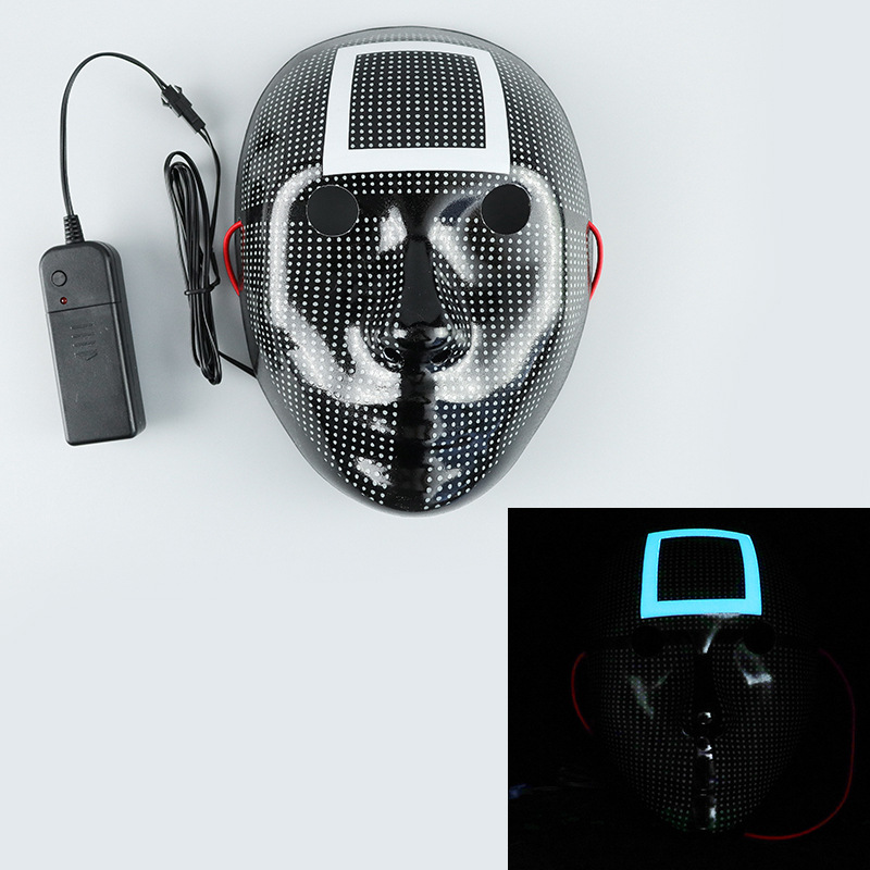 LED Survival Game Cosplay Mask - Halloween Costume