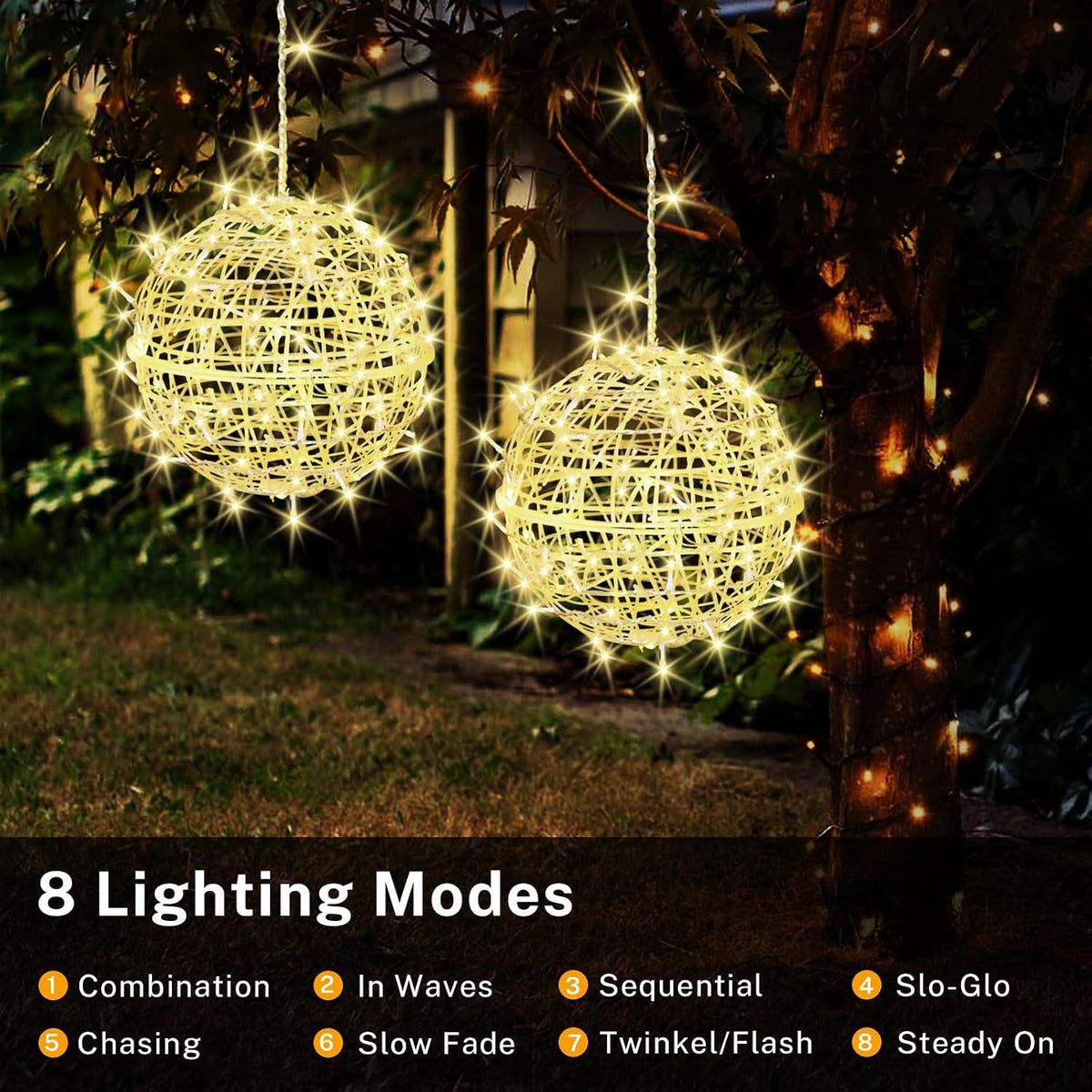 Outdoor Christmas Balls LED String Lights