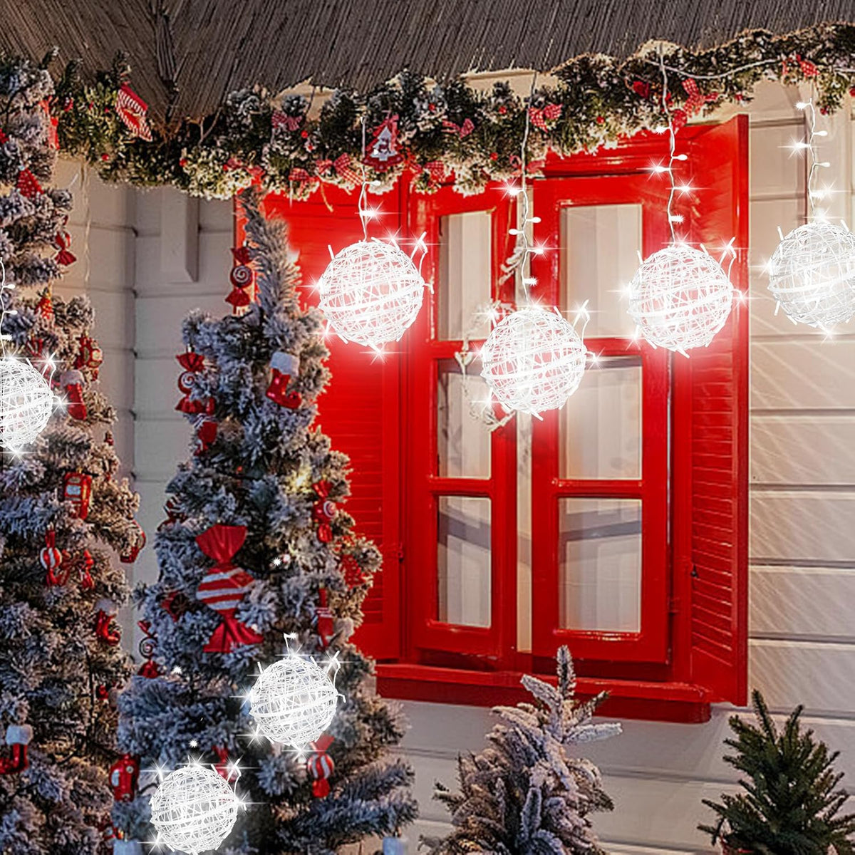 Outdoor Christmas Balls LED Globe Lights