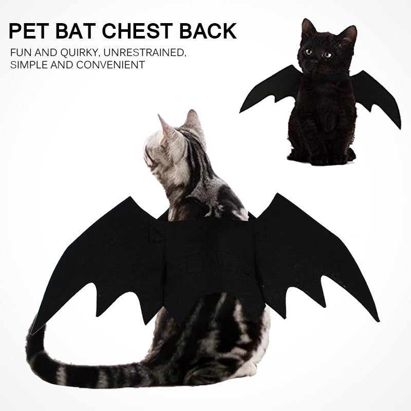 Halloween Pet Costumes Bat Wing with Tinkle bell
