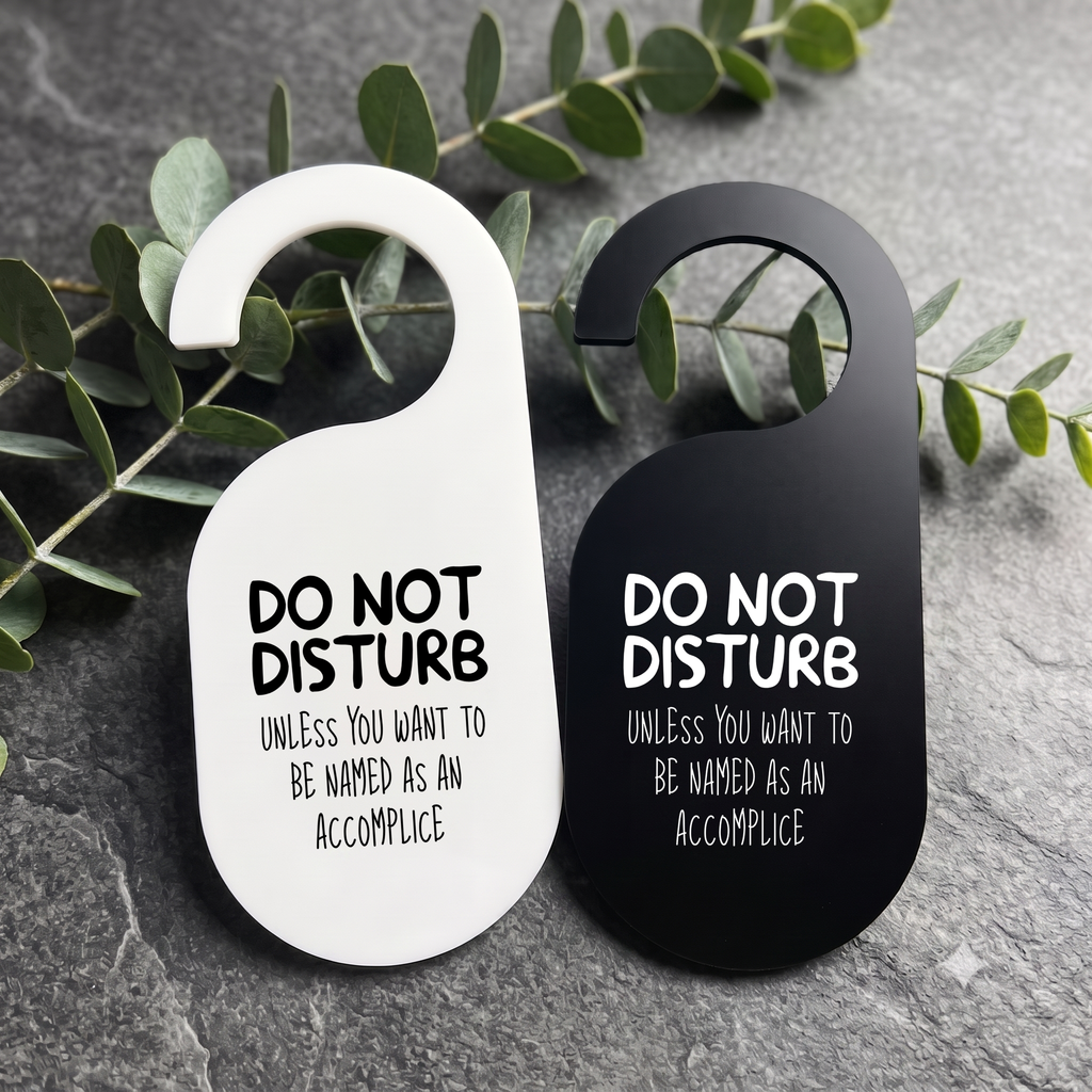 Wildflower Acrylic Door Hanger