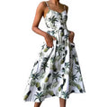 Floral Shoulder-Strap Summer Dress