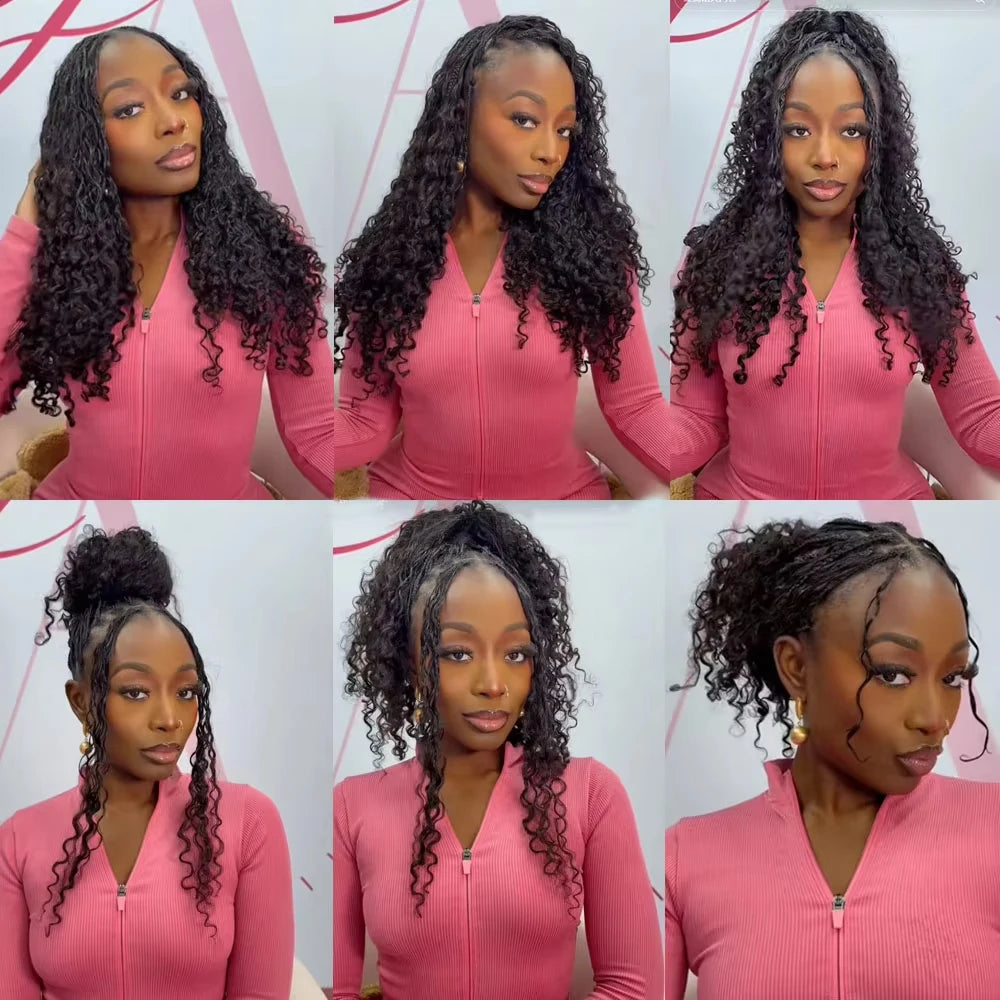 Burmese Curly Crochet Human Hair Extensions