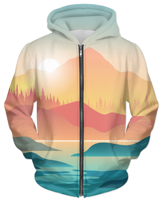 First Person Kayak Unisex ZIP HOODIE