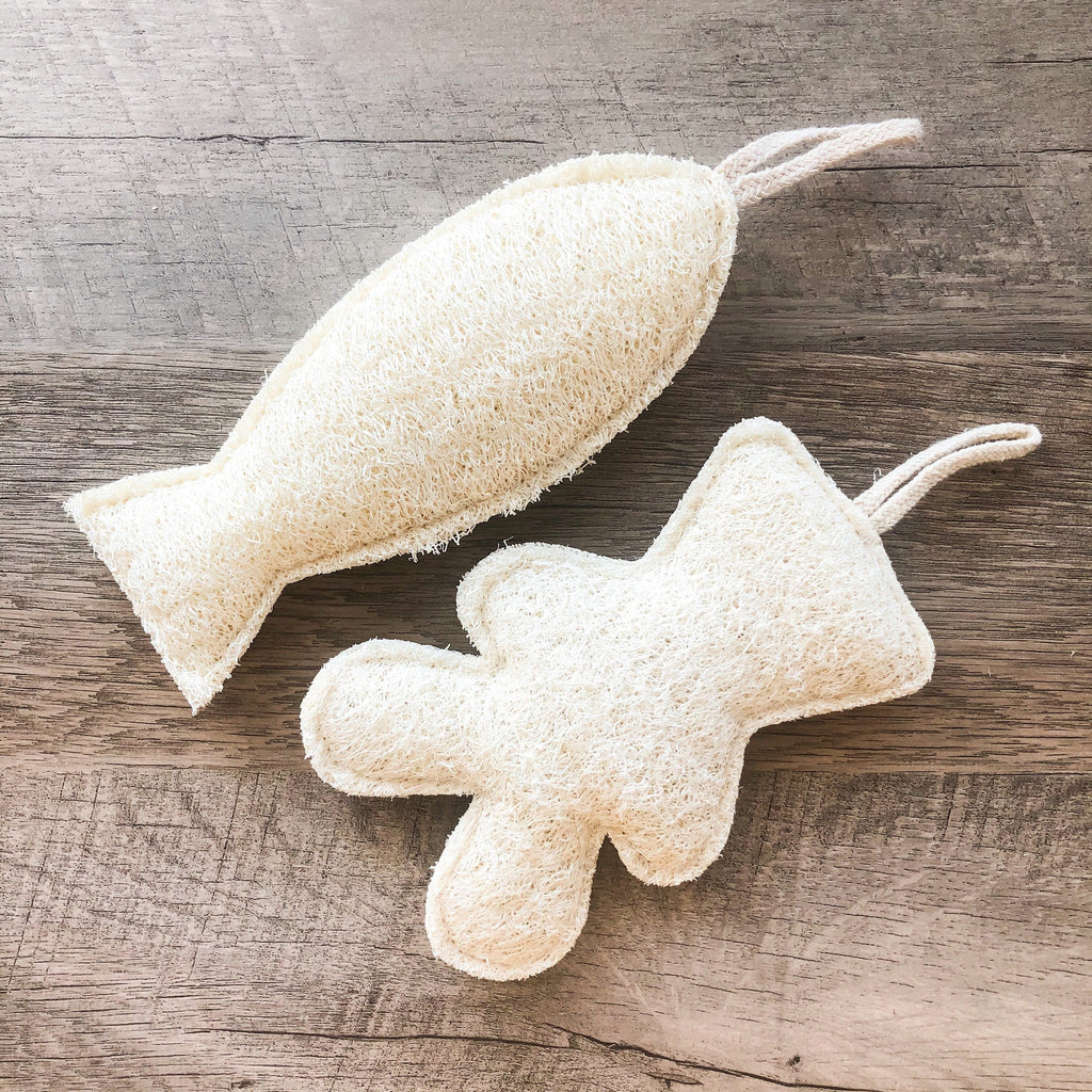 Natural Organic Loofah Bath & Kitchen Sponge - Zero Waste Plastic Free