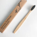 Eco Friendly Natural Bamboo Toothbrush - Activated Charcoal Bristle -