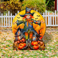 Wooden Scarecrow Fall Porch Decor