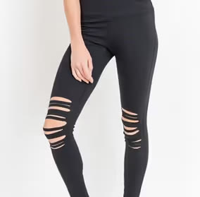 High-Waist Laser-Cut Women's Leggings