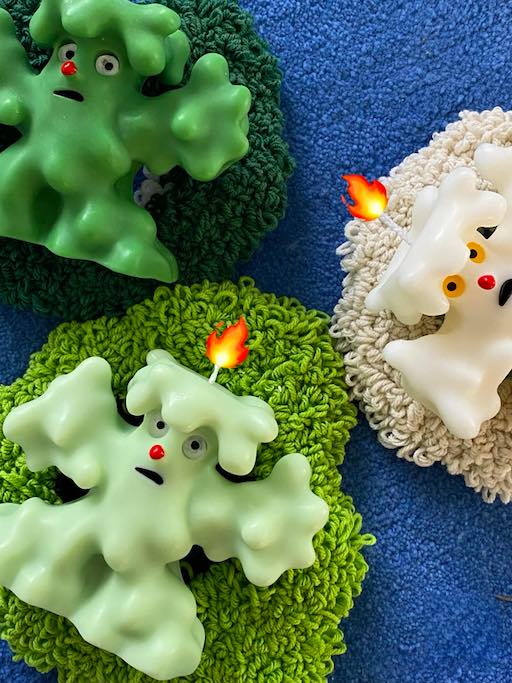 Lil Monster Soy Wax Scented Candle, Handmade Halloween Decorative