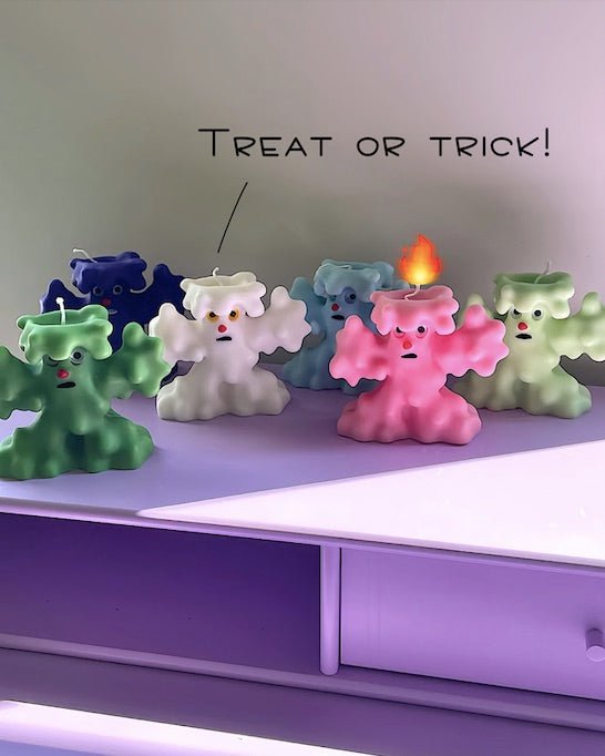 Lil Monster Soy Wax Scented Candle, Handmade Halloween Decorative