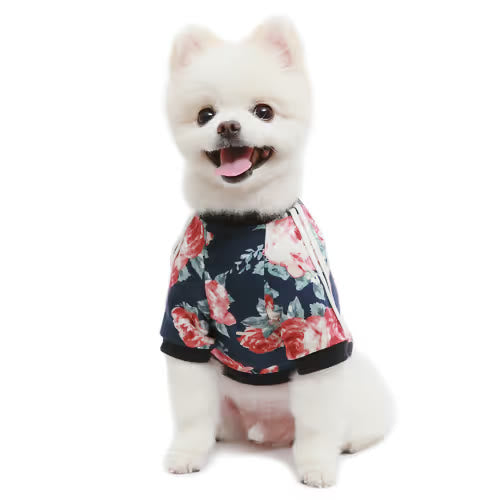 Floral Jersey T-Shirt for Dogs & Cats