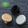 Silicone Scalp Massager Shampoo Brush Set – 3 Pack