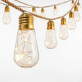 Solar Vintage Edison String Lights – 25 Warm White LEDs