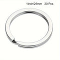 10/20/40pcs Split Key Rings Keyrings, Key Rings Bulk, Flat Keychain Ring Split Key Ring For Home Car Keys Bag Hanging Accessory