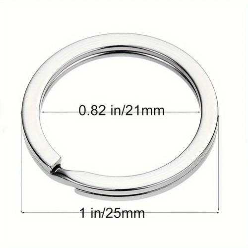 10/20/40pcs Split Key Rings Keyrings, Key Rings Bulk, Flat Keychain Ring Split Key Ring For Home Car Keys Bag Hanging Accessory