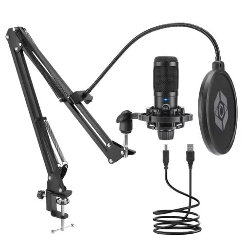 Studio Condenser USB Microphone for Streaming & Podcasting