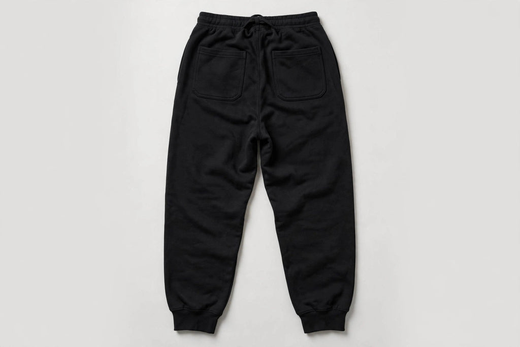 VIBEZ Heavyweight Sweatpants Black - Gold Thigh Logo Unisex