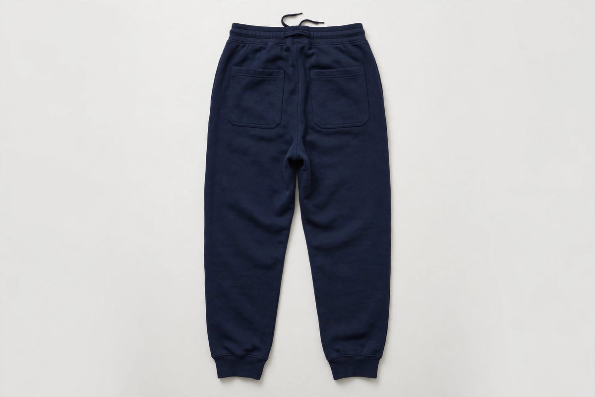 VIBEZ Heavyweight Sweatpants Navy - Gold Thigh Logo Unisex
