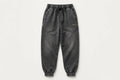 VIBEZ Heavyweight Vintage Wash Sweatpants Gray - Gold Thigh Logo Unisex