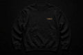 VIBEZ Sweatshirt Black - Gold Chest Logo & Back Design Unisex