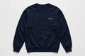 VIBEZ Sweatshirt Navy - Gold Chest Logo & Back Design Unisex