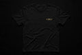 VIBEZ T-Shirt Black - Gold Chest Logo & Back Design Unisex