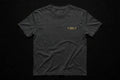 VIBEZ T-Shirt Gray - Gold Chest Logo & Back Design Unisex