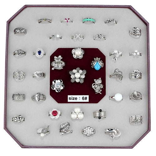 VK-015-SIZE6 - Assorted Brass Ring with Assorted in Assorted