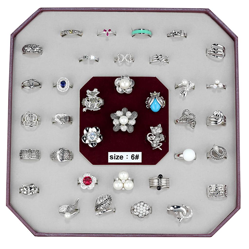 VK-015-SIZE6 - Assorted Brass Ring with Assorted in Assorted